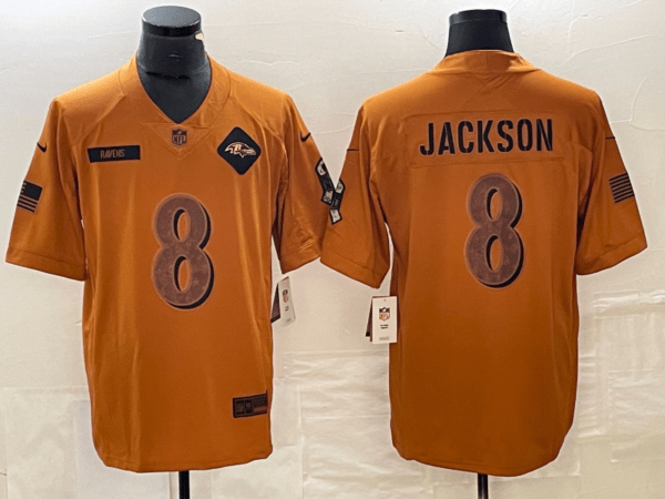 Lamar Jackson Baltimore Ravens Mustard Yellow Jersey