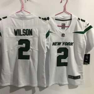 Kids New York Jets Wilson White Retro Jersey