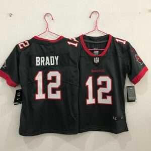 Kids New England Patriots Brady Black Retro Jersey
