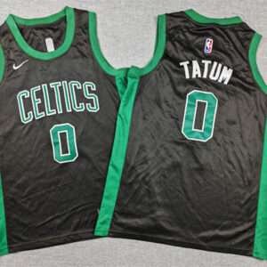 Kids Celtics Tatum Black Jersey