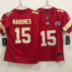 Kids Kansas City Chiefs Mahomes Red Retro Jersey
