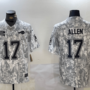 Josh Allen Buffalo Bills Army Grer Jersey