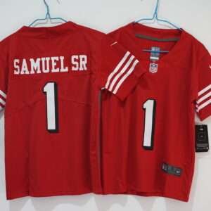 Kids San Francisco 49ers Samuel Sr Red Retro Jersey
