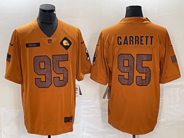 Myles Garrett Cleveland Browns Mustard Yellow Jersey