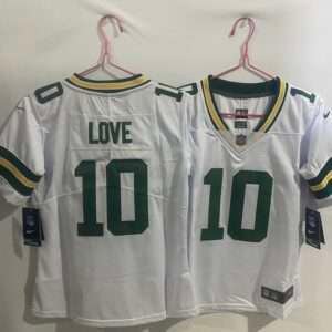 Kids Green Bay Packers Love White Retro Jersey
