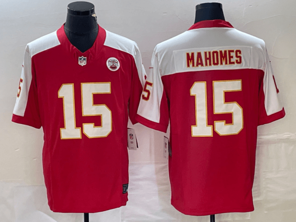 Patrick Mahomes Kansas City Chiefs Red White Jersey