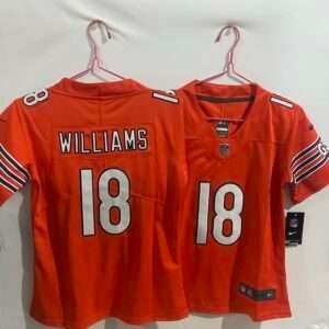 Kids Chicago Bears Willians Orange Retro Jersey