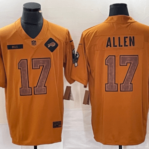 Josh Allen Buffalo Bills Mustard Yellow White Jersey