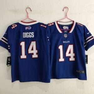 Kids Buffalo Bills Diggs Blue Retro Jersey