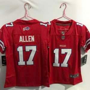 Kids Buffalo Bills Allen Red Retro Jersey