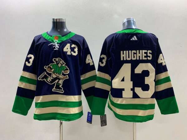 Hughes Vancouver Canucks Stitched Jersey