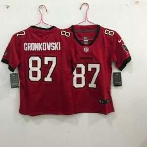 Kids New England Patriots Gronkowski Red Retro Jersey
