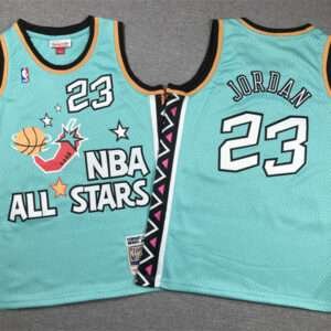 Kids Jordan All Star No. 23 Green Jersey