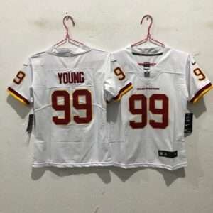 Kids Carolina Panthers Young White Retro Jersey