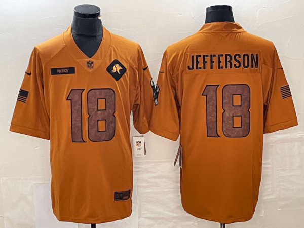 Justin Jefferson Minnesota Vikings Mustard Yellow Jersey