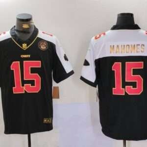 Patrick Mahomes Kansas City Chiefs White Black Jersey