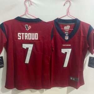 Kids Houston Texans Stroud Red Retro Jersey
