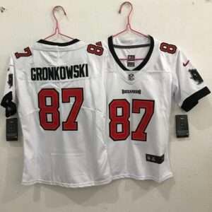 Kids New England Patriots Gronkowski White Retro Jersey