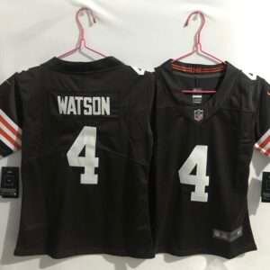 Kids Cleveland Browns Watson Black Retro Jersey