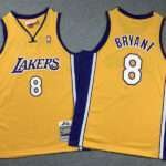 Children's Lakers 8 Yellow V-neck Jersey