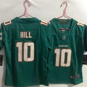 Kids Miami Dolphins Hill Green Retro Jersey