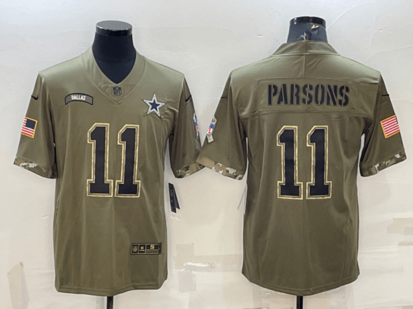 Micah Parsons Dallas Cowboys Army Green Jersey