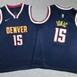 Children's Clothing Denver Nuggets Jokic Dark Blue Jersey