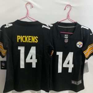 Kids Pittsburgh Steelers Pickens Black Retro Jersey