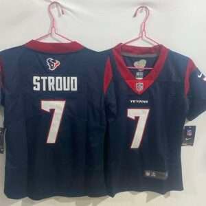 Kids Houston Texans Stroud Blue Retro Jersey