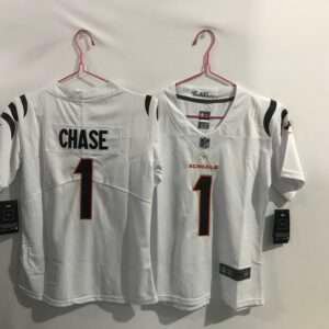 Kids Cincinnati Bengals Chase White Retro Jersey