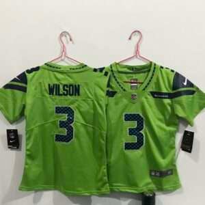 Kids Seattle Seahawks Willson Green Retro Jersey