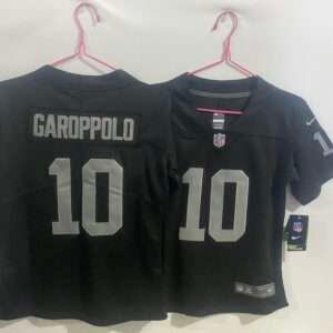 Kids Oakland Raiders Garoppolo Black Retro Jersey