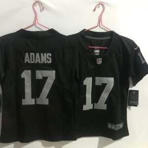 Kids Oakland Raiders Adams Black Retro Jersey