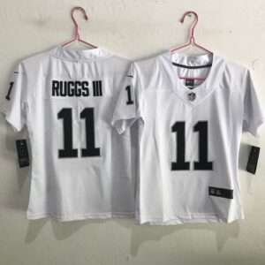 Kids Oakland Raiders Ruggs White Retro Jersey