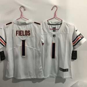Kids Chicago Bears Fields White Retro Jersey