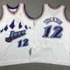 Kids Jazz Stockton White Snow Mountain Edition Jersey