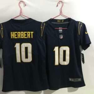 Kids Los Angeles Chargers Herbert Black Retro Jersey